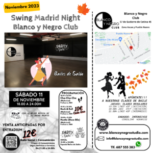 Clases de Baile y Eventos de Bailes de Salón en Madrid.