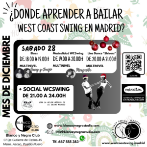 Clases de Baile, Eventos e intensivos de West Coast Swing y Modern Swing en Madrid (Spain)