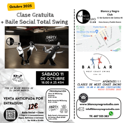 Academias, Clases de Baile y Eventos de Swing, Lindy Hop, Jazz Step, Rock & Roll y West Coast Swing en Madrid (Spain)