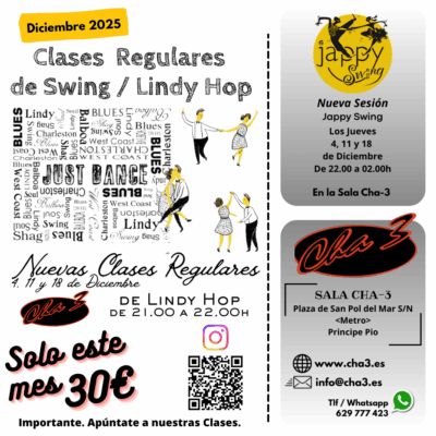 Academias, Clases de Baile y Eventos de Swing, Lindy Hop, Jazz Step, Rock & Roll y West Coast Swing en Madrid (Spain)