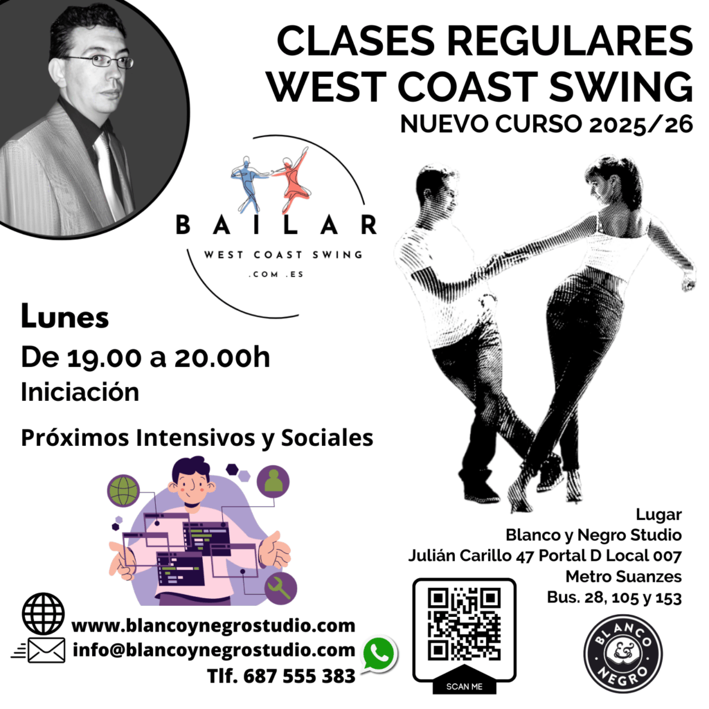 Academias, Clases Baile, Eventos de intensivos de West Coast Swing y Modern Swing en Madrid (Spain)