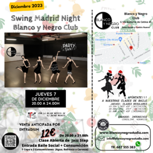 Clase de Baile y Eventos de Swing, Lindy Hop, jazz Strep y Rock & Rol en Madrid.