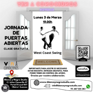 Academias, Clases Baile, Eventos de intensivos de West Coast Swing y Modern Swing en Madrid (Spain)
