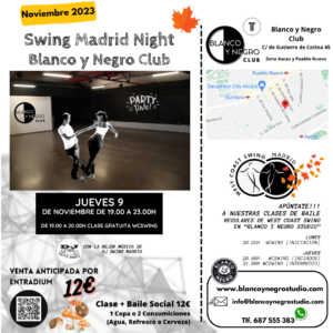 Clases de Baile y Eventos de West Cost Swing y Modern Swing (Spain)