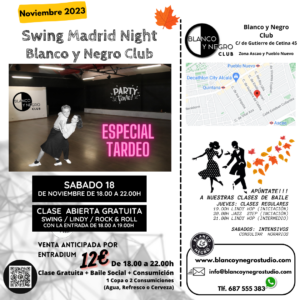 Clases de Baile Eventos de Swing, Lindy Hop, Jazz Step y Rock & Roll en Madrid.