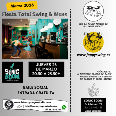 Academias, Clases de Baile y Eventos de Swing, Lindy Hop, Jazz Step, Rock & Roll y West Coast Swing en Madrid (Spain) Academias, Clases de Baile y Eventos de Swing, Lindy Hop, Jazz Step, Rock & Roll y West Coast Swing en Madrid (Spain)