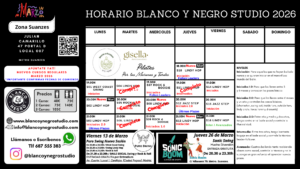 Clases Regulares 2026. Clases de Swing , Rock & Roll, West Coast Swing en Blanco y Negro Studio. @ Blanco y Negro Studio